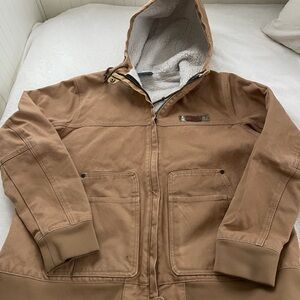 (Columbia) Brown Hooded Field Jacket